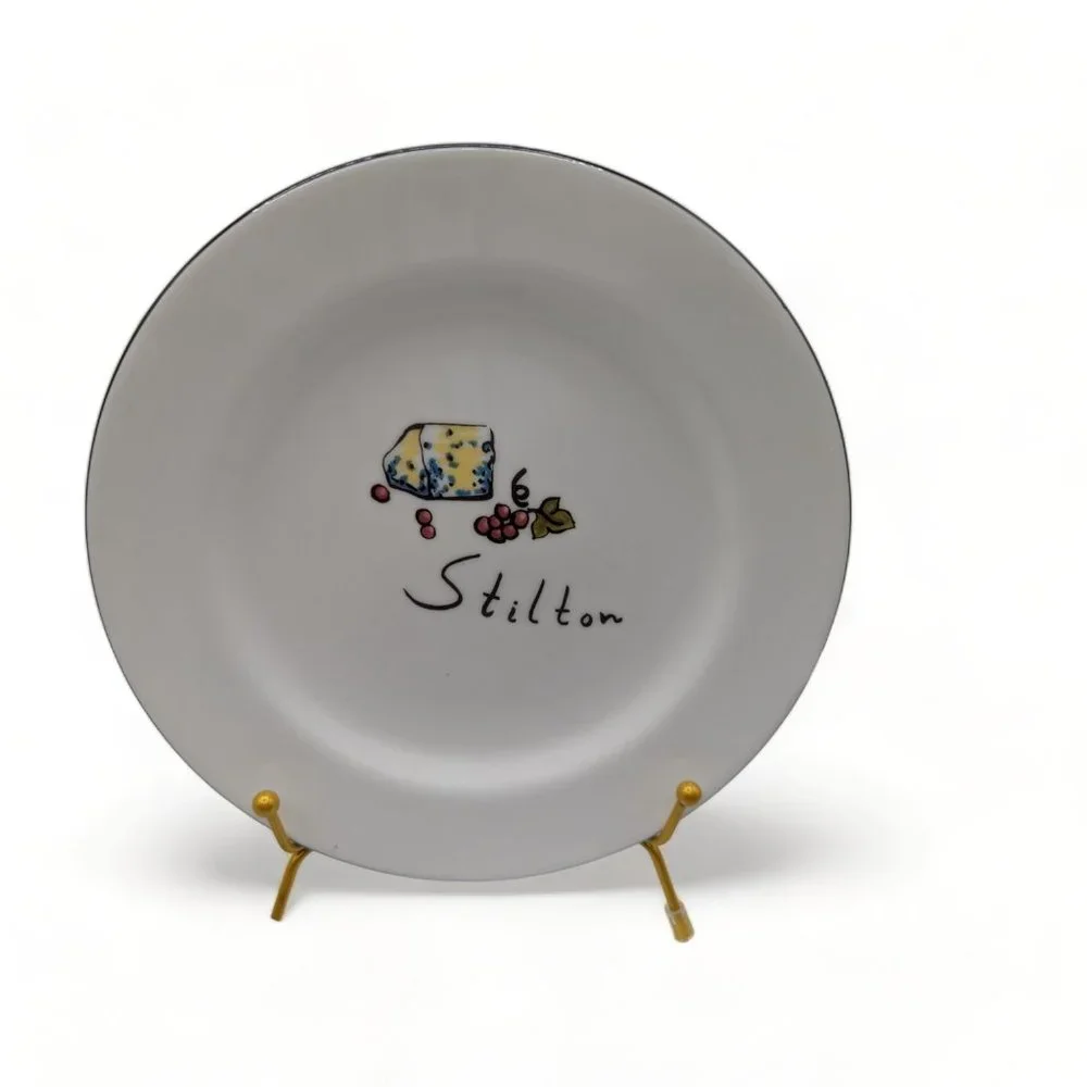 Pottery Barn Cheese Appetizer Salad Cocktail Plates set of 3  charcuterie